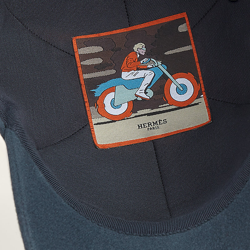 Riley H Droit cap - Grey | Hermès USA